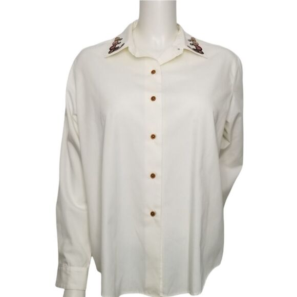 Pendleton Women's‎ Button Up Embroidered Blouse - Picture 1 of 11